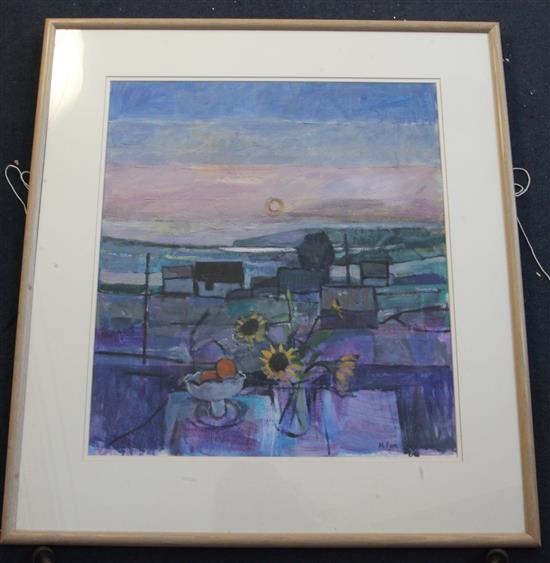 Mary Pym (b.1935) Cornish dusk 23 x 20.5in.